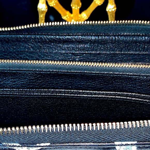 MIU MIU ZIPPY WALLET ART MADRES PRINT NERO MOONS CRESCENT MOON - Picture 11 of 14